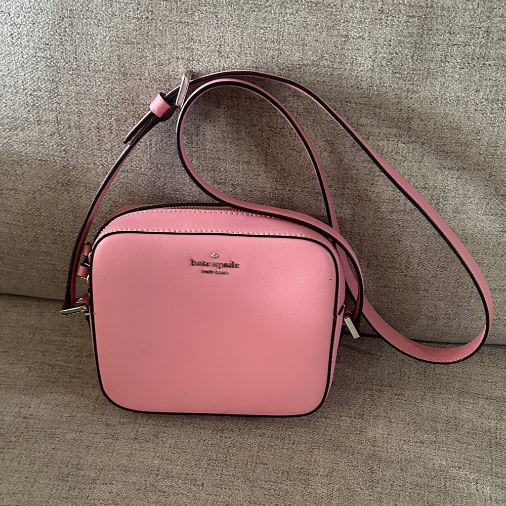 NWOT Kate Spade Staci Mini Crossbody Camera Bag blush/light pink